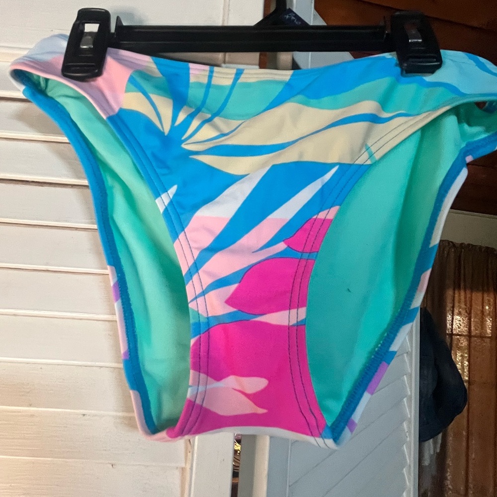 SO Teal Tropical Bikini Bottom